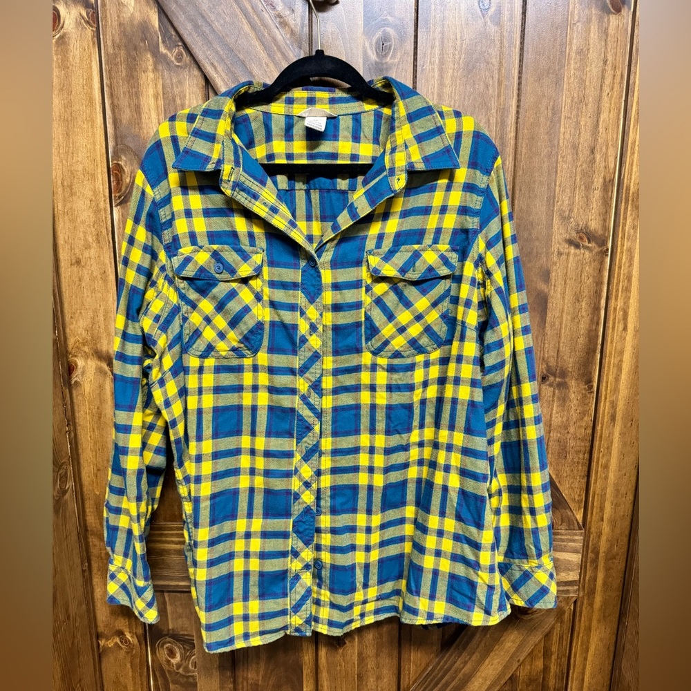 Duluth Trading Women’s Flannel Shirt, 2X, GUC